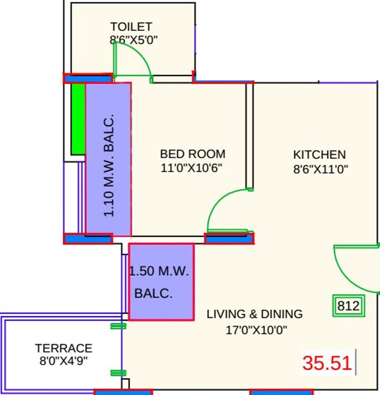 Gagan Nulife Phase 2 (1BHK+1T (382.23 sq ft) 382.23 sq ft)