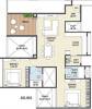 Goel Ganga Ganga Platino Building P Q R (2BHK+2T (833.88 sq ft) 833.88 sq ft)