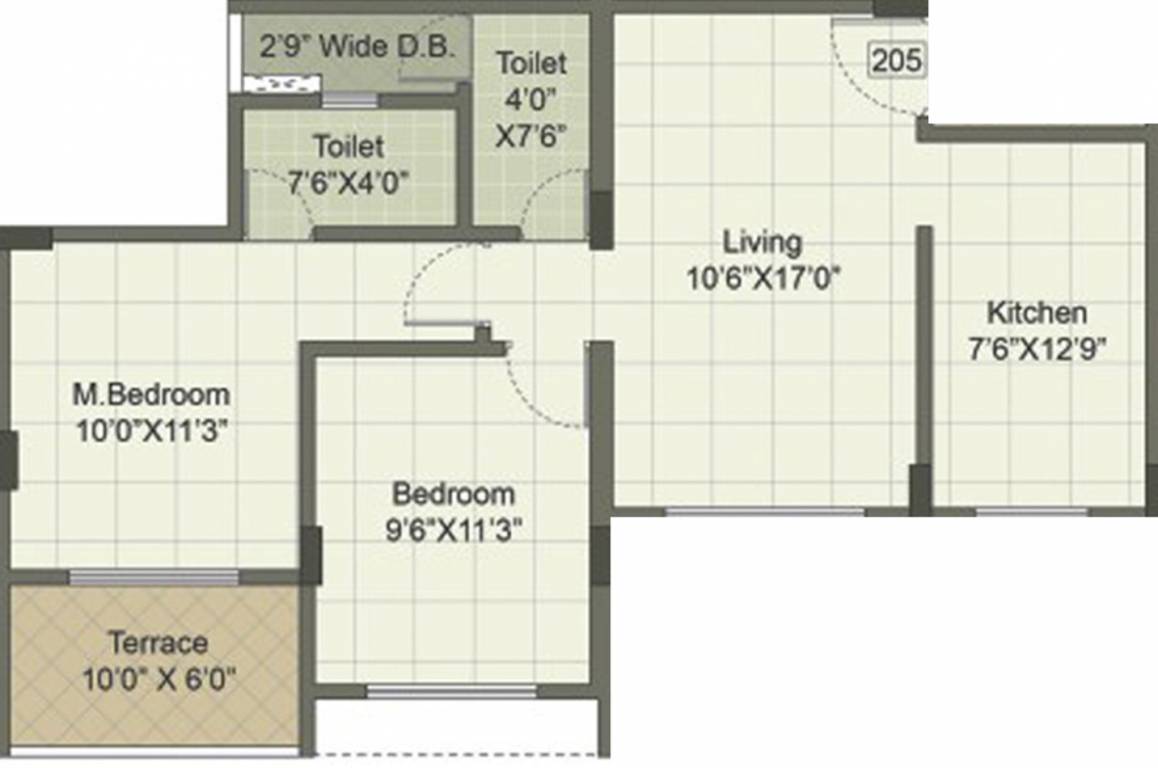 Sujay Windchime Homes Phase 2 (2BHK+2T (540.13 sq ft) 540.13 sq ft) Sujay Windchime Homes Phase 2 (2BHK+2T (540.13 sq ft) 540.13 sq ft)