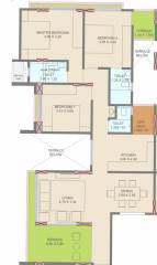 Courtyard One Phase 2 (3BHK+3T (844.97 sq ft) 844.97 sq ft) Courtyard One Phase 2 (3BHK+3T (844.97 sq ft) 844.97 sq ft)