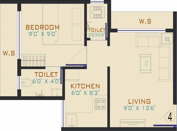 Signature The Morning (1BHK+1T (281.37 sq ft) 281.37 sq ft)
