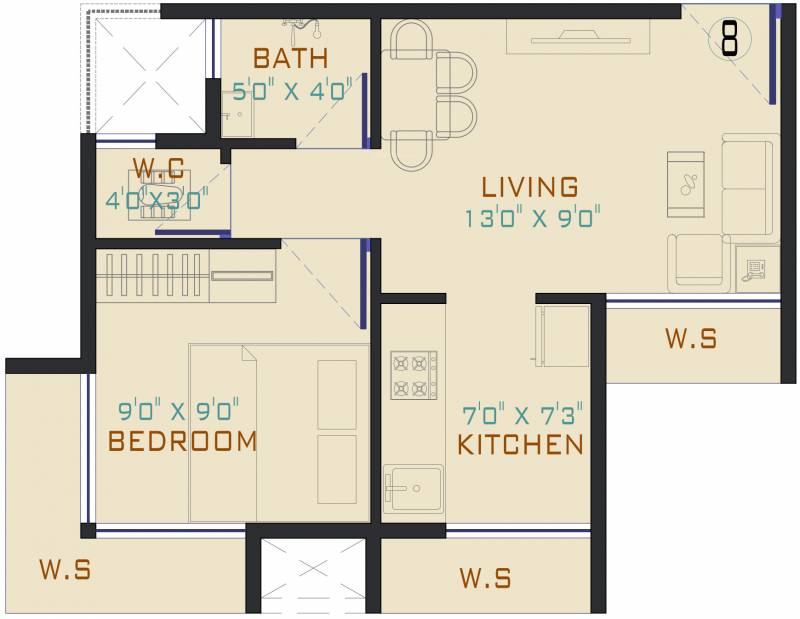 Signature The Morning (1BHK+1T (225.72 sq ft) 225.72 sq ft)