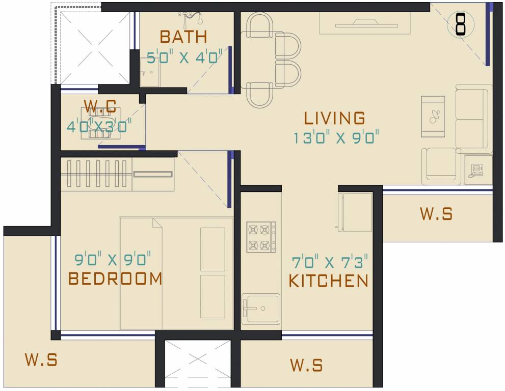 Signature The Morning (1BHK+1T (225.72 sq ft) 225.72 sq ft) Signature The Morning (1BHK+1T (225.72 sq ft) 225.72 sq ft)