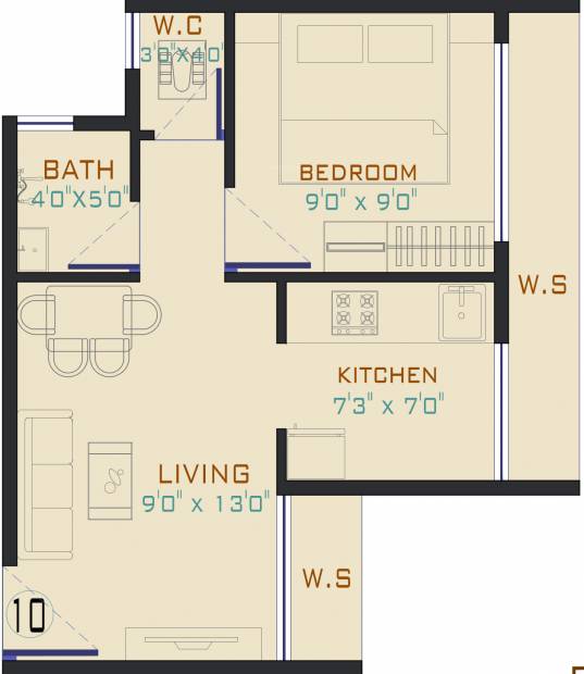 Signature The Morning (1BHK+1T (232.07 sq ft) 232.07 sq ft)