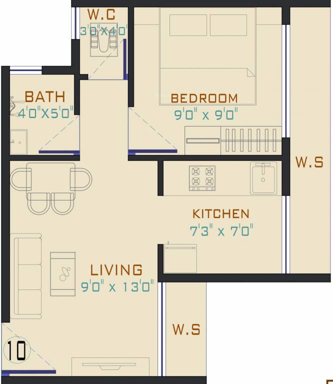 Signature The Morning (1BHK+1T (232.07 sq ft) 232.07 sq ft) Signature The Morning (1BHK+1T (232.07 sq ft) 232.07 sq ft)