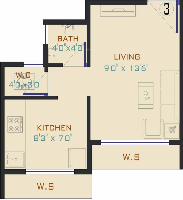 Signature The Morning (1RK+1T (203.98 sq ft) 203.98 sq ft) Signature The Morning (1RK+1T (203.98 sq ft) 203.98 sq ft)