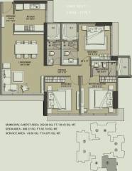 Ahuja Linkpark (3BHK+3T (998.24 sq ft) 998.24 sq ft) Ahuja Linkpark (3BHK+3T (998.24 sq ft) 998.24 sq ft)
