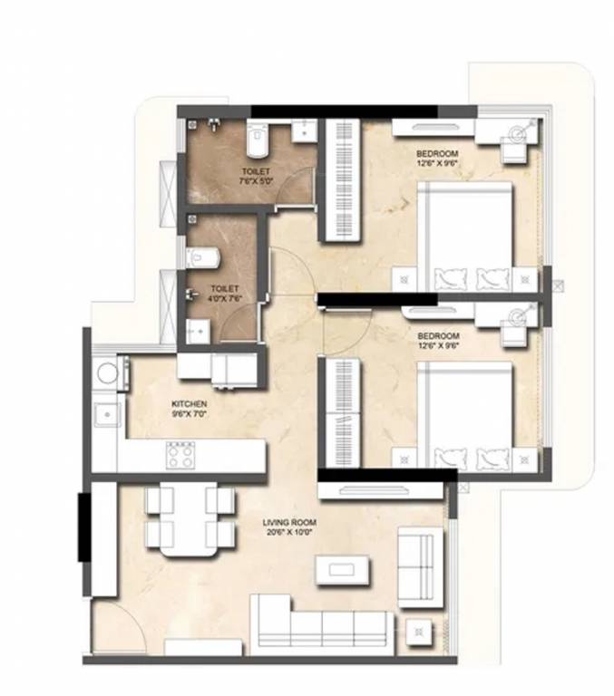 Floor Plan nirmaan heights Floor Plan Floor Plan