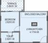 Bhandari Vasant (1BHK+1T (328.08 sq ft) 328.08 sq ft)