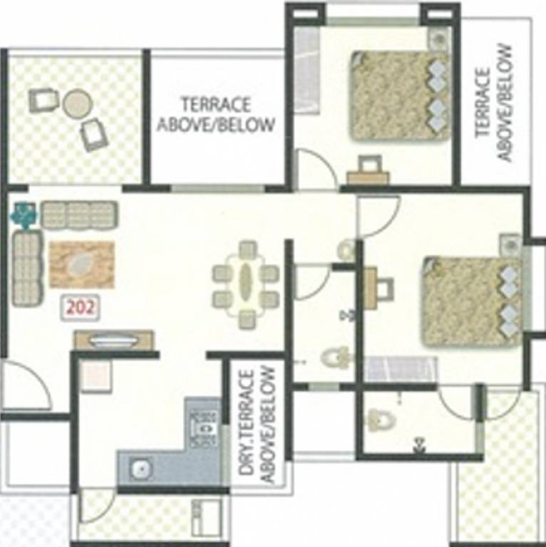 Gawade Emerald PH IV (2BHK+2T (518.6 sq ft) 518.6 sq ft) Gawade Emerald PH IV (2BHK+2T (518.6 sq ft) 518.6 sq ft)