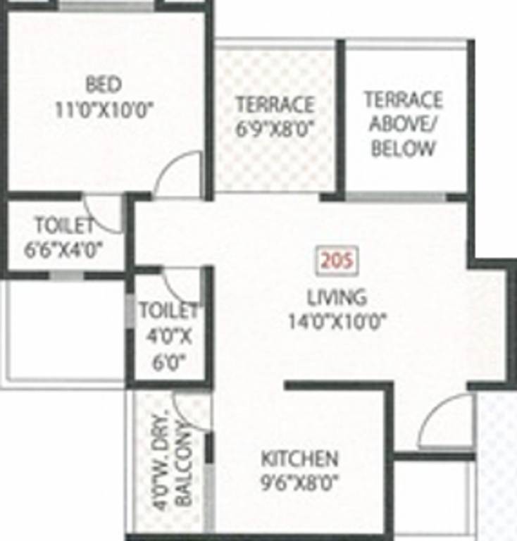Gawade Emerald PH IV (1BHK+2T (375.98 sq ft) 375.98 sq ft) Gawade Emerald PH IV (1BHK+2T (375.98 sq ft) 375.98 sq ft)