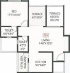 Gawade Emerald PH IV (1BHK+2T (375.98 sq ft) 375.98 sq ft) Gawade Emerald PH IV (1BHK+2T (375.98 sq ft) 375.98 sq ft)