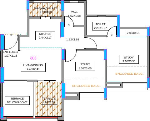 Dhankawade Tamrind Park Phase 1 (2BHK+2T (468.77 sq ft) 468.77 sq ft)