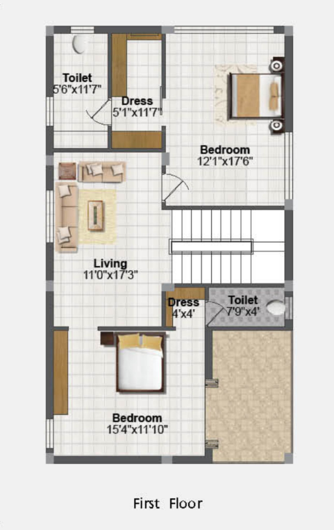 laxmi ram paradise Floor Plan First Floor Plan