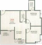 Kadam Vijaya Shrushti (2BHK+2T (968 sq ft) 968 sq ft)