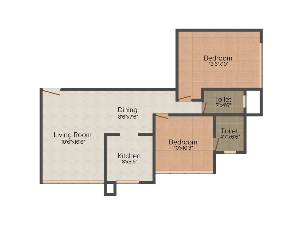 Millionaire Heritage (2BHK+2T (650.03 sq ft) 650.03 sq ft)