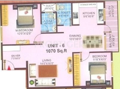 VSM Gangothri Sapthagiri Pearl (2BHK+2T (1,070 sq ft) 1070 sq ft) VSM Gangothri Sapthagiri Pearl (2BHK+2T (1,070 sq ft) 1070 sq ft)