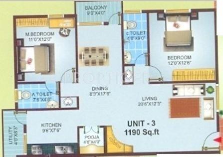 VSM Gangothri Sapthagiri Pearl (2BHK+2T (1,190 sq ft) Pooja Room 1190 sq ft) VSM Gangothri Sapthagiri Pearl (2BHK+2T (1,190 sq ft) Pooja Room 1190 sq ft)