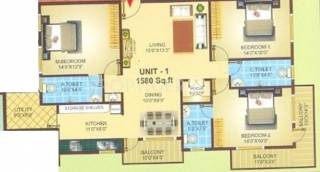 VSM Gangothri Sapthagiri Pearl (3BHK+3T (1,580 sq ft) Pooja Room 1580 sq ft) VSM Gangothri Sapthagiri Pearl (3BHK+3T (1,580 sq ft) Pooja Room 1580 sq ft)