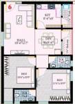 RK Sai Soudha (2BHK+2T (1,020 sq ft) 1020 sq ft)