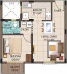 Alliance Humming Garden EWS (1BHK+1T (606 sq ft) 606 sq ft)