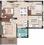 Alliance Humming Garden EWS (2BHK+2T (684 sq ft) 684 sq ft)