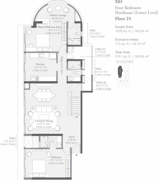 Godrej Platinum Wing B4 (4BHK+4T (1,978.73 sq ft) 1978.73 sq ft)