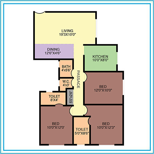 Floor Plan balaji platinum block no 10 type e e wing Floor Plan Floor Plan