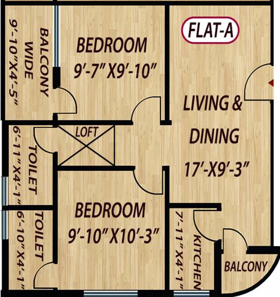 Green House Project Sandhya Enclave (2BHK+2T (786 sq ft) 786 sq ft)
