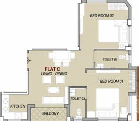 Gupta Empire Pramodtaru Bhawan (2BHK+2T (780 sq ft) 780 sq ft)