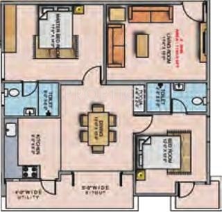 LVS Excellency (2BHK+2T (1,080 sq ft) 1080 sq ft)
