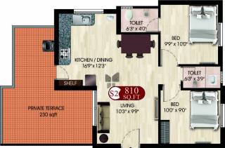 DAC Magnum (2BHK+2T (810 sq ft) 810 sq ft) DAC Magnum (2BHK+2T (810 sq ft) 810 sq ft)
