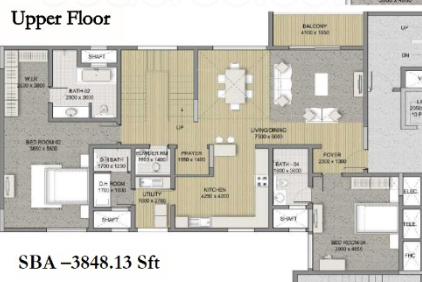  hrc-pristine Floor Plan Upper Level Duplex Plan