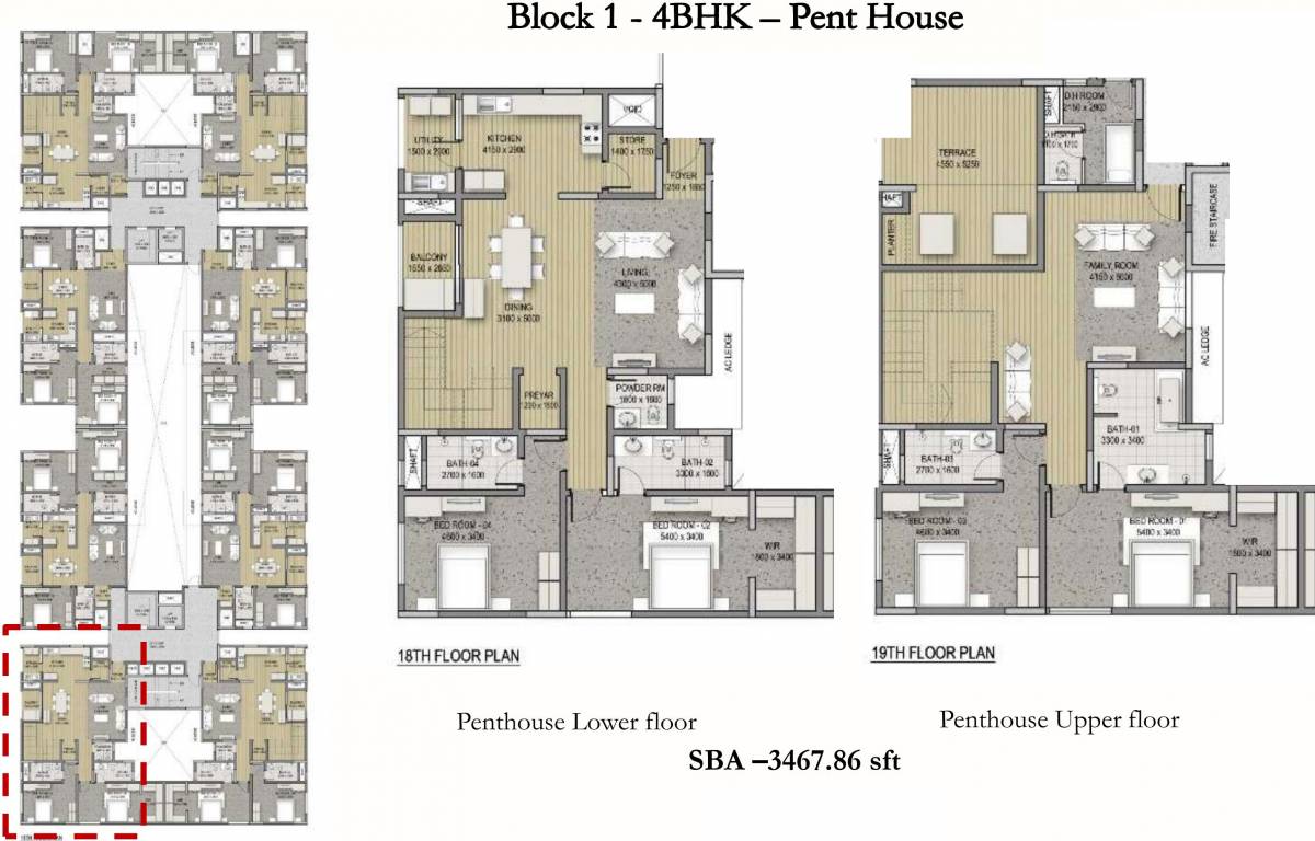 Sobha HRC Pristine (4BHK+5T (3,467.86 sq ft) + Servant Room 3467.86 sq ft)