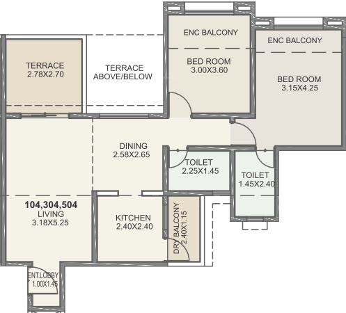  green olive c and d Floor Plan Floor Plan