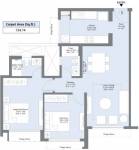 L And T Emerald Isle T16 (2BHK+2T (734.74 sq ft) 734.74 sq ft)