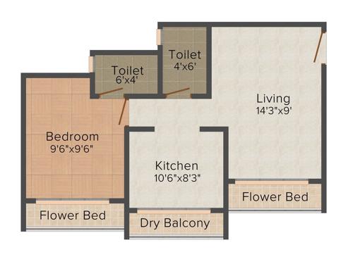 Vinay Unique Homes (1BHK+1T (380.72 sq ft) 380.72 sq ft) Vinay Unique Homes (1BHK+1T (380.72 sq ft) 380.72 sq ft)