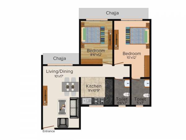 Shiv Mangal Samar Heights (2BHK+2T (611.93 sq ft) 611.93 sq ft) Shiv Mangal Samar Heights (2BHK+2T (611.93 sq ft) 611.93 sq ft)
