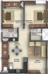 Golden Bhuvana Greens (2BHK+2T (1,210 sq ft) 1210 sq ft)