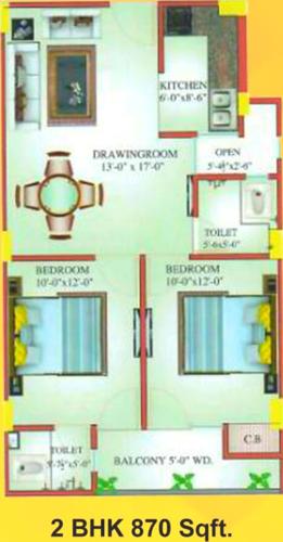 Kkay Kendriya Karamchari Awasiye Yojna (2BHK+2T (870 sq ft) 870 sq ft) Kkay Kendriya Karamchari Awasiye Yojna (2BHK+2T (870 sq ft) 870 sq ft)