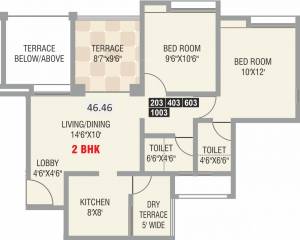 Karan Suncoast (2BHK+2T (500.09 sq ft) 500.09 sq ft) Karan Suncoast (2BHK+2T (500.09 sq ft) 500.09 sq ft)