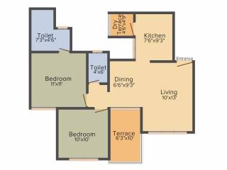 Shankeshwar Crimson (2BHK+2T (519.36 sq ft) 519.36 sq ft) Shankeshwar Crimson (2BHK+2T (519.36 sq ft) 519.36 sq ft)