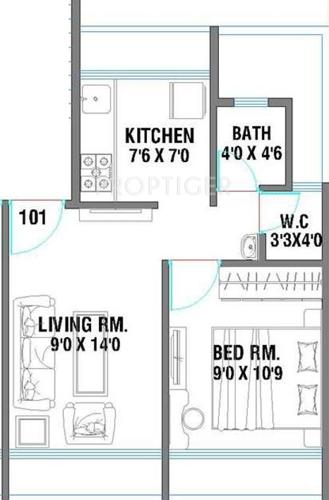 Hemrajani Om Venice (1BHK+1T (665 sq ft) 665 sq ft) Hemrajani Om Venice (1BHK+1T (665 sq ft) 665 sq ft)