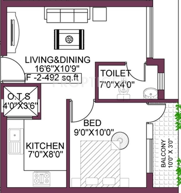 MM Subhamm (1BHK+1T (492 sq ft) 492 sq ft) MM Subhamm (1BHK+1T (492 sq ft) 492 sq ft)