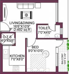 MM Subhamm (1BHK+1T (492 sq ft) 492 sq ft) MM Subhamm (1BHK+1T (492 sq ft) 492 sq ft)