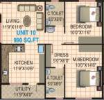 Lakvin Elite (2BHK+2T (990 sq ft) 990 sq ft)