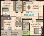 Lakvin Elite (2BHK+2T (1,100 sq ft) + Pooja Room 1100 sq ft)