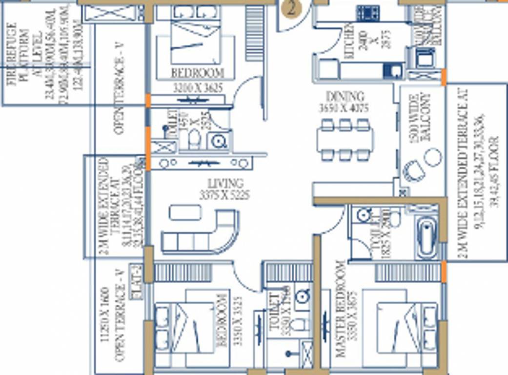 Bengal Peerless Avidipta Phase II (3BHK+3T (1,677 sq ft) 1677 sq ft) Bengal Peerless Avidipta Phase II (3BHK+3T (1,677 sq ft) 1677 sq ft)