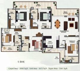 Maya Green Lotus Saksham (5BHK+5T (3,361 sq ft) 3361 sq ft)