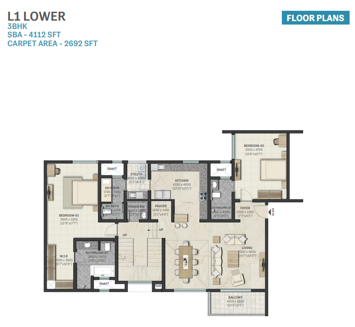 Lower Level Penthouse Plan hrc pristine Floor Plan Lower Level Penthouse Plan